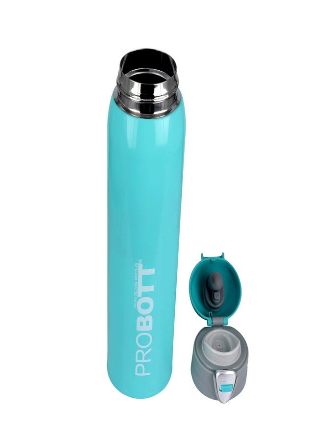 PROBOTT Thermosteel Vacuum Flask Hot & Cold Sports Bottle Each 950ml - Pack of 2 (Blue) - Image 3